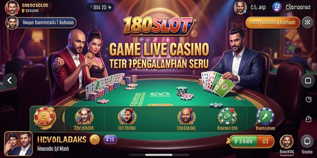 Gameplay live casino yang mendebarkan di 180SLOT.
