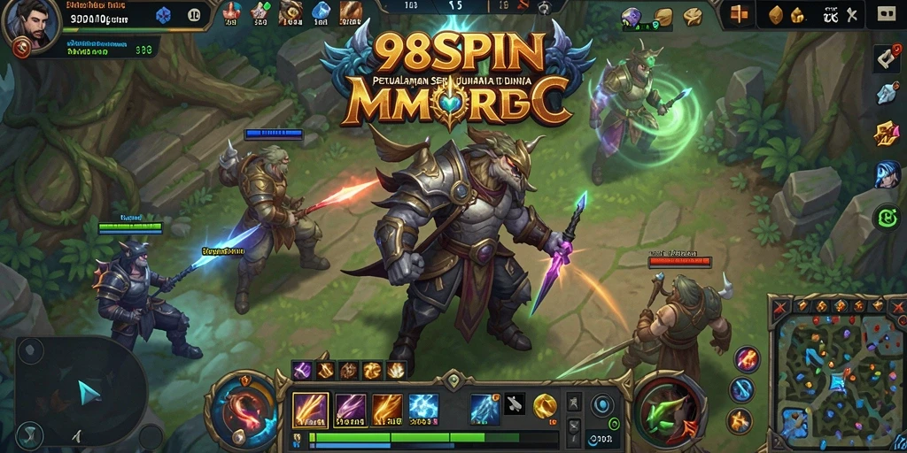 Tangkapan layar permainan <strong>98SPIN</strong> menampilkan aksi seru dalam dunia MMORPG.