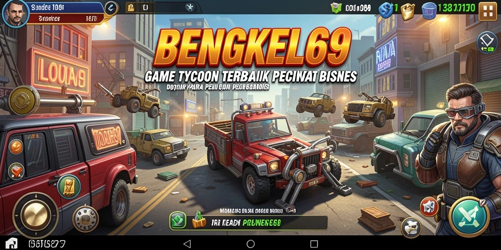 Tampilan menarik dari gameplay Tycoon di BENGKEL69.