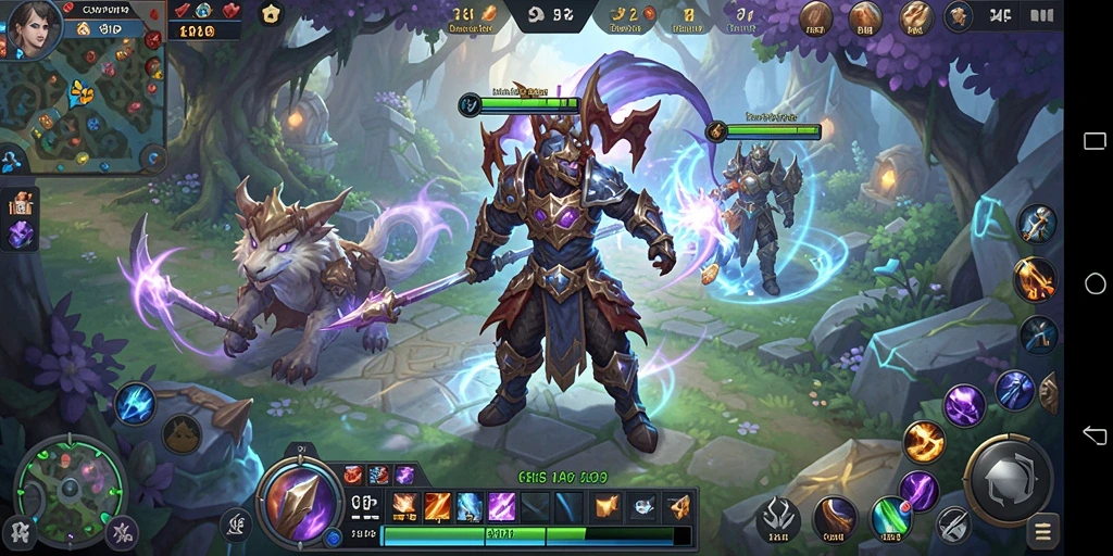 Screenshot utama C8VIP menampilkan aksi pertarungan epik di dunia fantasi.