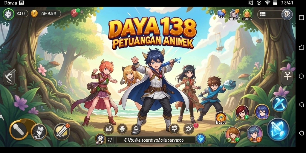 Screenshot utama DAYA138 menampilkan aksi seru dengan karakter Anime yang dinamis.