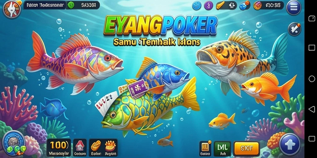 Tampilan seru dari gameplay Tembak Ikan di EYANGPOKER.