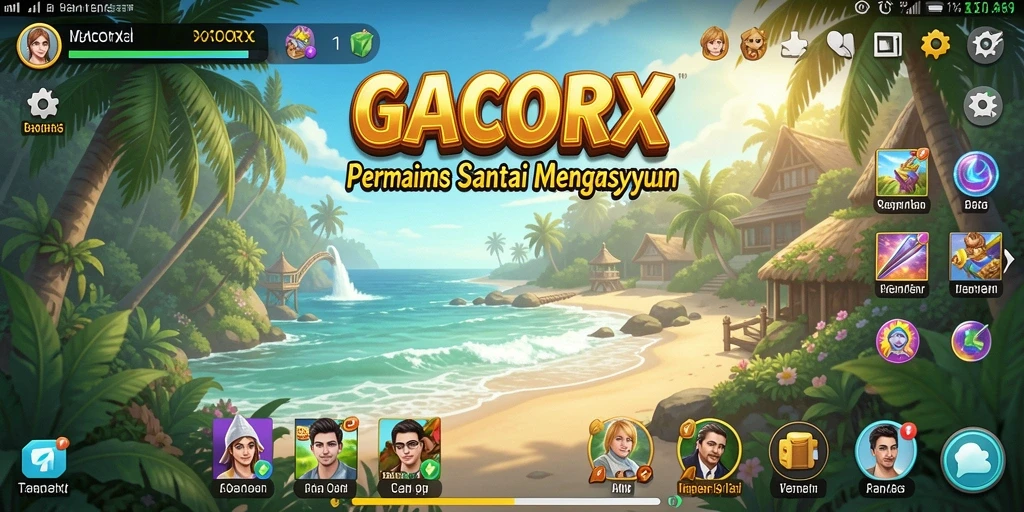 Tampilan gameplay GACORX yang menarik dan penuh warna.
