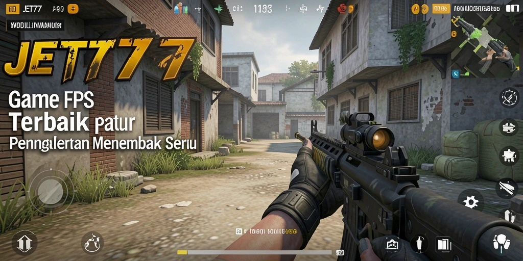 Tampilan gameplay JET77 menampilkan pertempuran seru dan grafis yang menawan.