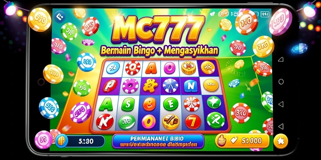 Tampilan gameplay seru dari MC777 saat bermain Bingo.