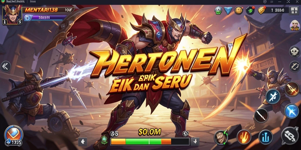 Screenshot gameplay MENTARI138 menampilkan pertarungan epik yang mendebarkan