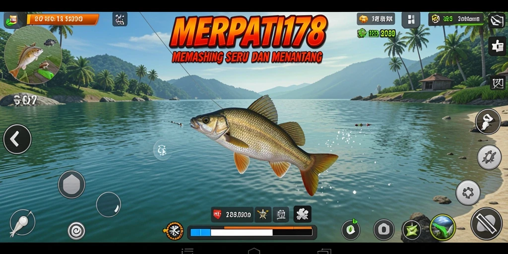 Tampilan gameplay captivating di <strong>MERPATI178</strong> dengan momen memancing yang mendebarkan.