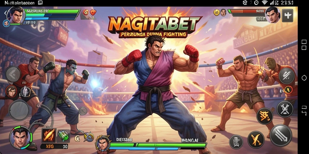 Tampilan gameplay seru saat bertarung di NAGITABET.