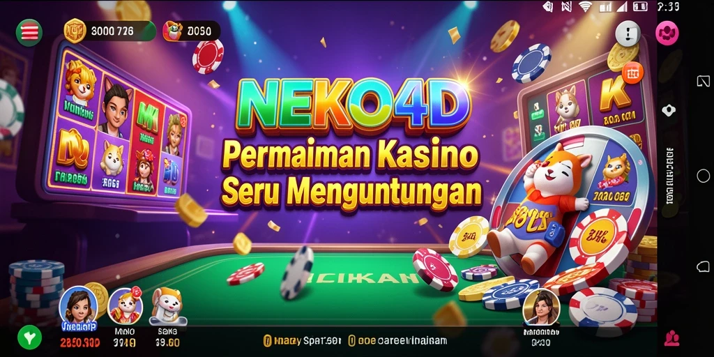 Screenshot gameplay NEKO4D yang menunjukkan suasana Kasino yang seru.