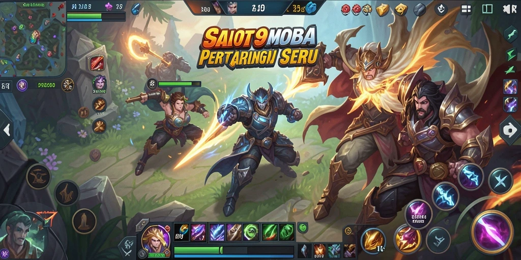 Gameplay seru dari SLOT99BET dengan pertarungan tim yang dinamis.