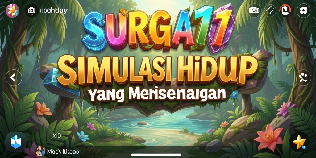 Tampilan gameplay simulasi SURGA11 yang menarik dan interaktif.