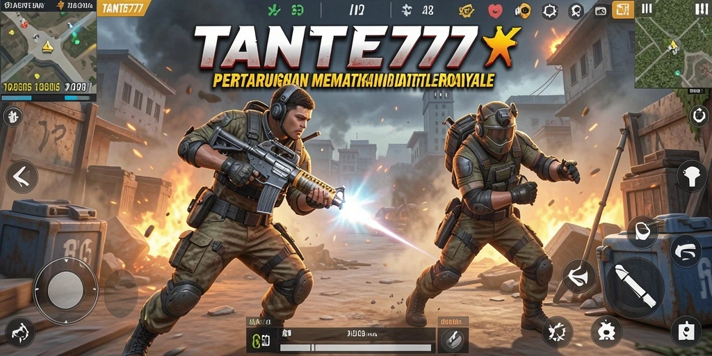 Gameplay seru dalam lingkungan Battle Royale yang menegangkan.