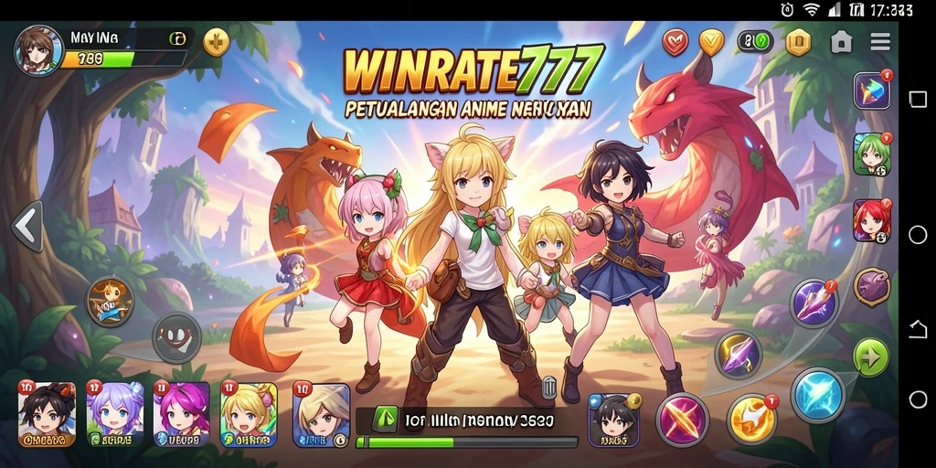 Gameplay seru dengan karakter anime yang menawan.